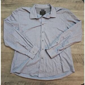 Jos A Bank Reserve Mens Shirt Size XXL Gray Tailored Fit Long Sleeve Button Down